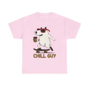 Funny Bear Shirt Chill Guy Skateboard T-Shirt